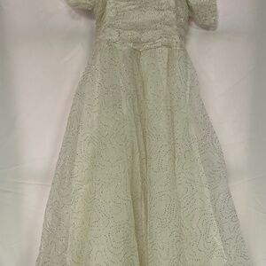 Vintage Storybook Heirlooms flower girl dress size 5 Made in USA